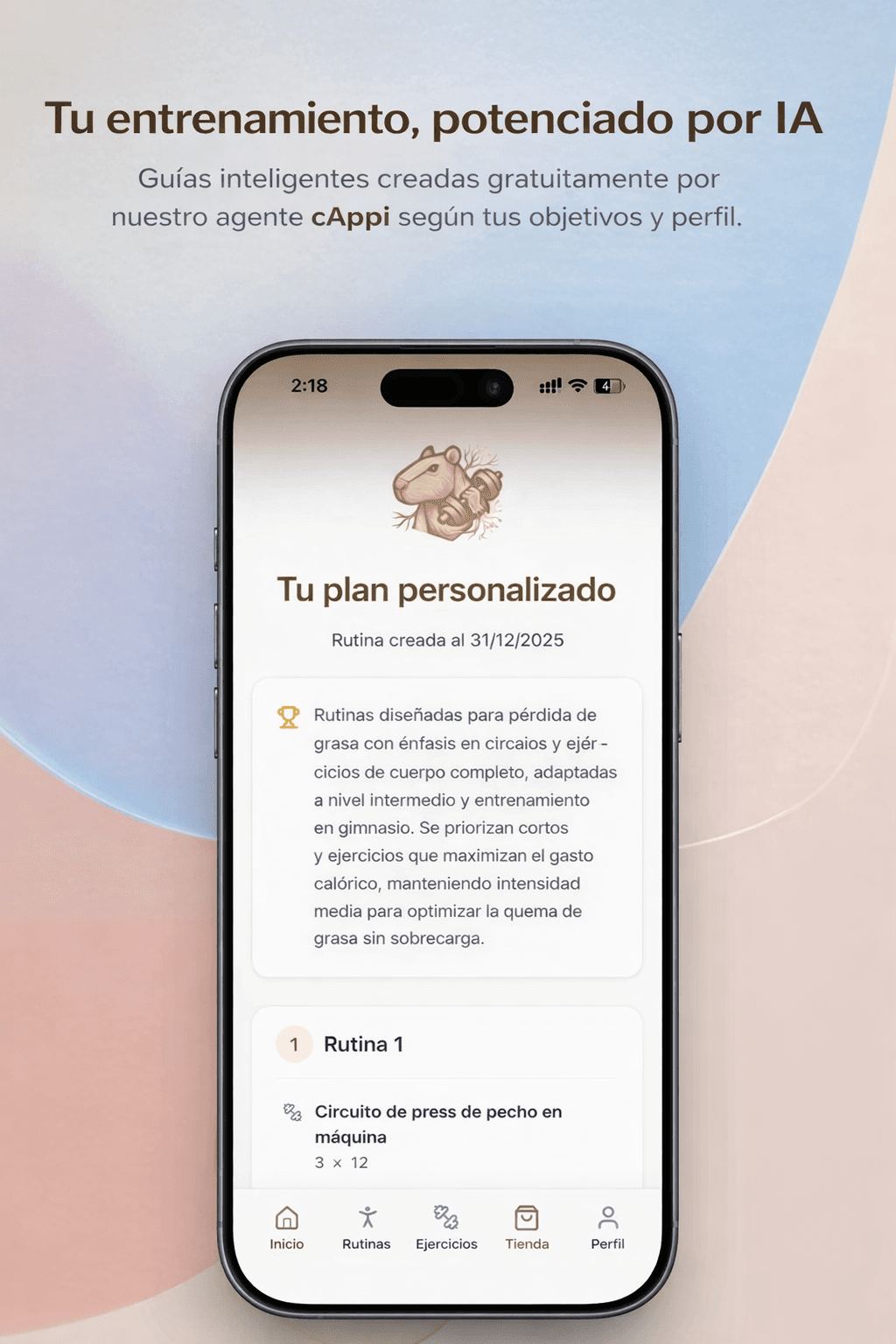 cAppi screen 2
